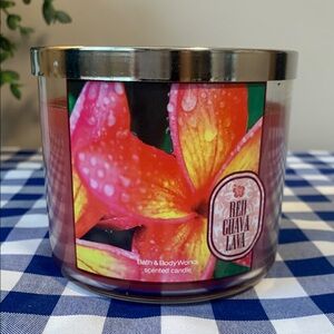 Bath & Body Works Red Guava Lava Scented Candle- RARE